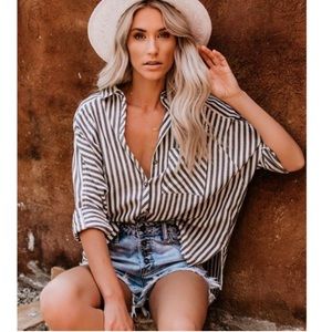 Malcolm Button Down Cotton Top